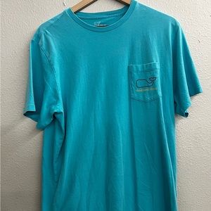 Medium blue vineyard vines shirt